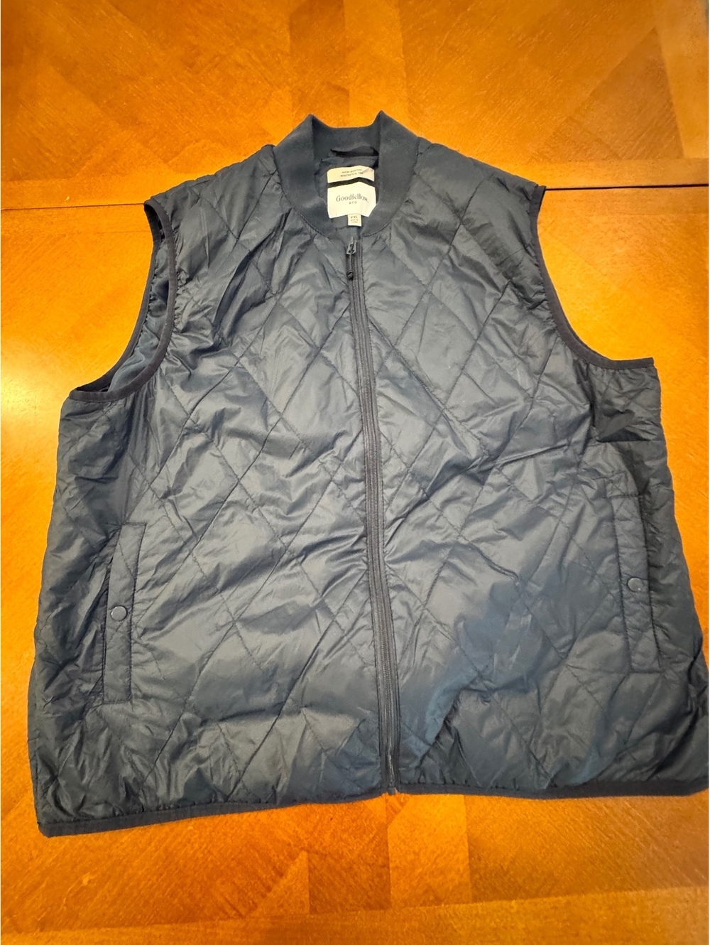 Goodfellow & Co XXL Black Quilted Vest Water Resistant 2811